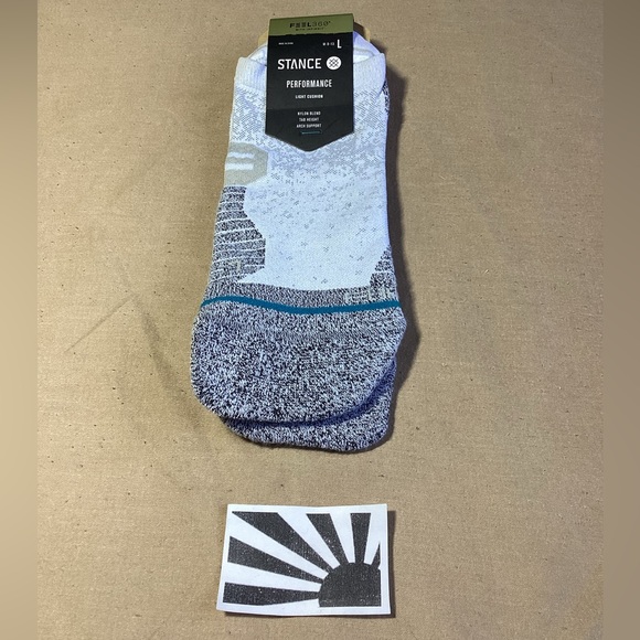 Stance Other - Stance Performance Light Cushion Run Tab ST White M: 9-13 L